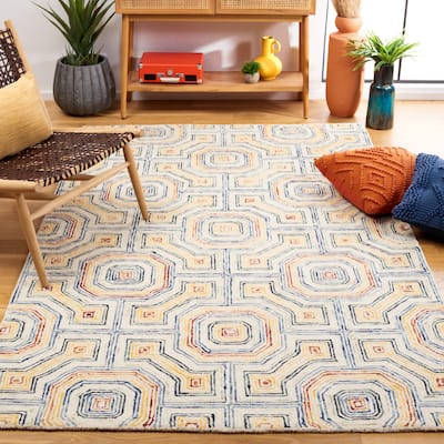 SAFAVIEH, Handmade Aspen Eudoxie Bohemian & Eclectic Tribal Wool