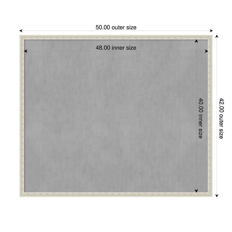 Amanti Art Bethany Black Framed - 50 x 42 in - Bethany Silver