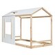 preview thumbnail 4 of 16, Kids and Baby Twin Size House Platform With Roof And Window,Can Be Decorated