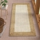 preview thumbnail 21 of 43, Jute Hand Braided Zigzag Stitch Natural Fibers Farmhouse Style Area Rug Brown/Cream - Runner 2'4" x 6'