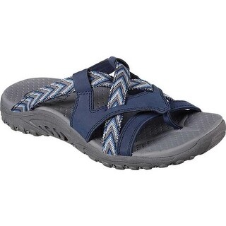 Shop Skechers Women S Reggae Soundstage Thong Sandal Navy