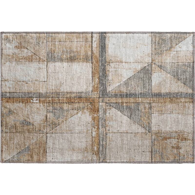 Premium Washable Super Soft Contemporary Geo Mayfield Rug