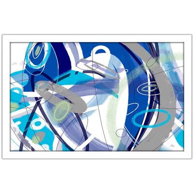 "Blue Flow" by Lisa Ridgers Print on Acrylic.