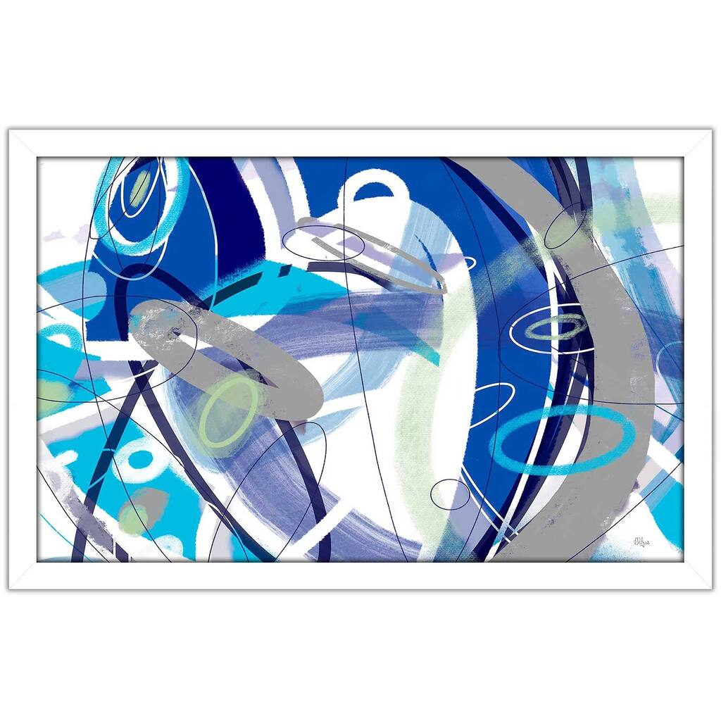 "Blue Flow" by Lisa Ridgers Print on Acrylic.
