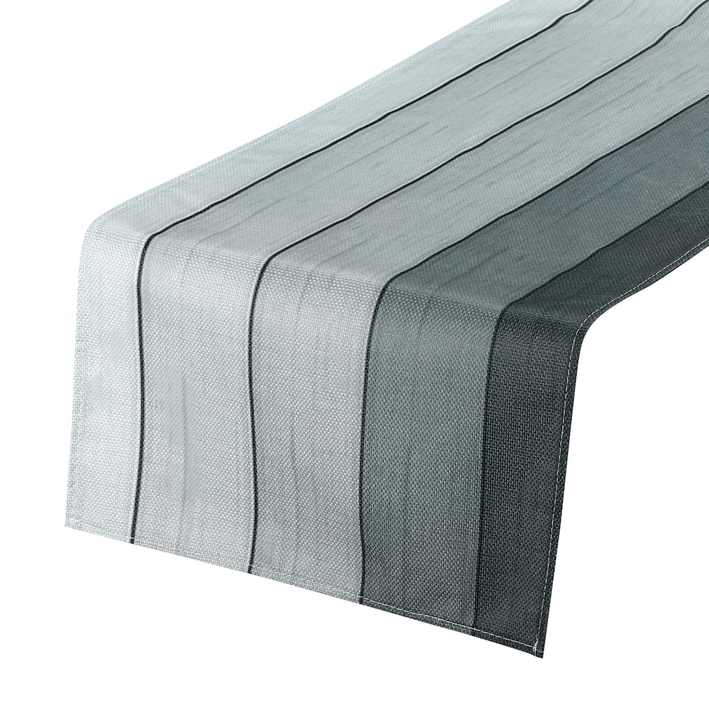 Table Runner 72" x 13", Retro Table Runner, Dark Grey - Dark Grey
