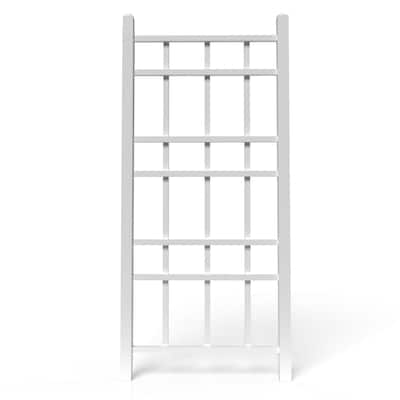 Dura-Trel Cottage 28 x 66 Inch PVC Vinyl Outdoor Garden Patio Trellis, White - 11