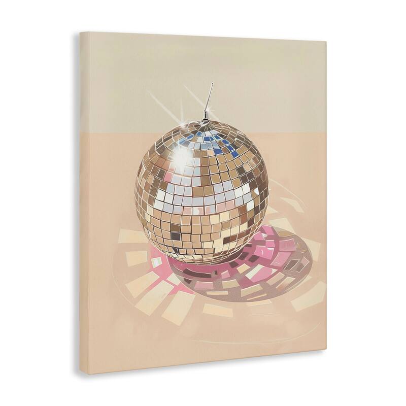 Stupell Dazzling Disco Ball Refraction Canvas Wall Art Design By Arlington Prints