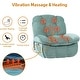 preview thumbnail 21 of 23, XINMICS Swivel Power Recliner Chair, Massage Rocker Recliners with Heated ,USB, USB-C and Side Pocket