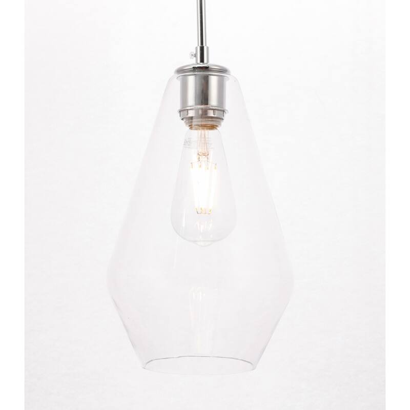 Gerald 1-light Elongated Glass Shade Hanging Pendant Light