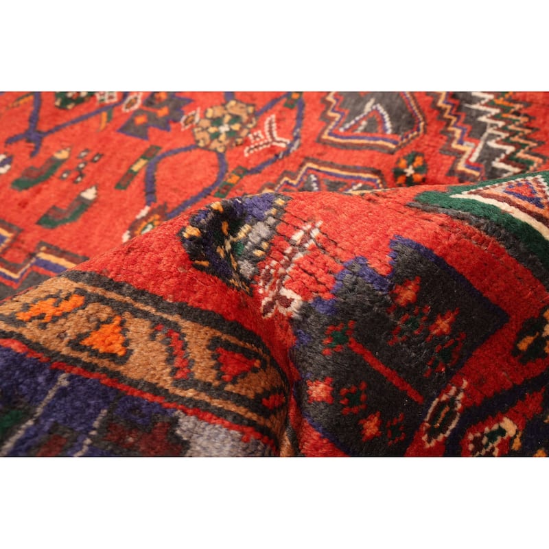 ECARPETGALLERY Hand-knotted Andelz Red Wool Rug - 4'9 x 6'7