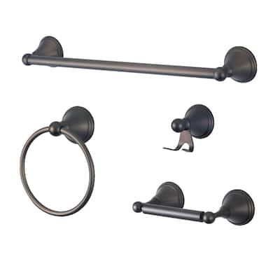 Kingston Brass Governor Bathroom Hardware Set - Includes 24" Towel