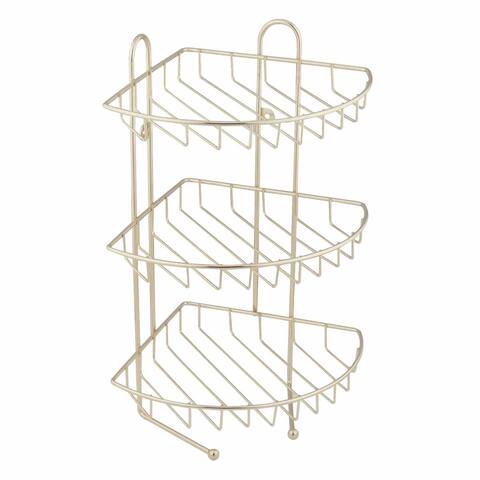 3 Tier Corner Wire Basket Brass Rack Renovators Supply