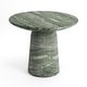 preview thumbnail 18 of 29, Studio London Faux Travertine Bistro Table Maddox Concrete Patio Table - 35.4"W x 35.4"D x 29.5"H