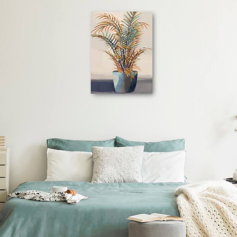 Potted Greens II By Studio Arts Canvas Art Print
