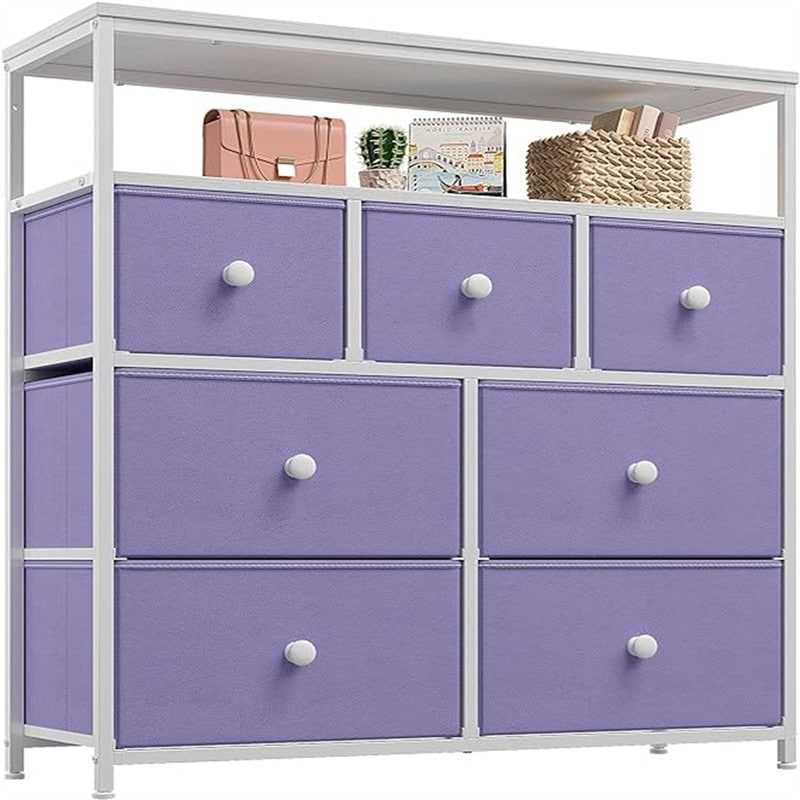 Dresser for Bedroom with - Purple