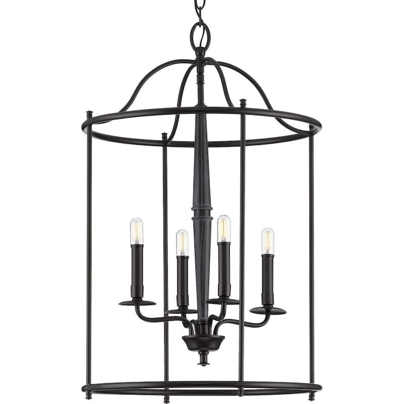 Progress Lighting Durrell 4 Light 18" Wide Pendant - Matte Black