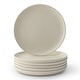 preview thumbnail 2 of 16, JoyJolt Mesa 6-Piece Stoneware Dinner Plates Set - 10.5" Linen