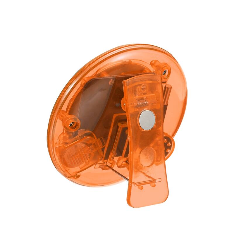 Round Digital Timer, Count Down UP Clock with Magnetic, Big LCD Display Orange