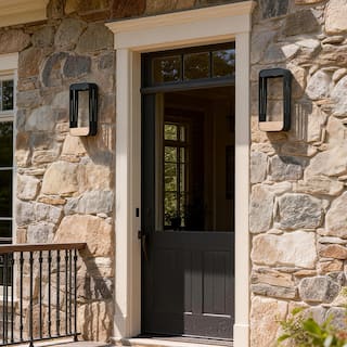 Outdoor Solar LED Wall Lantern Metal Dusk to Dawn Sconce(2-pack)