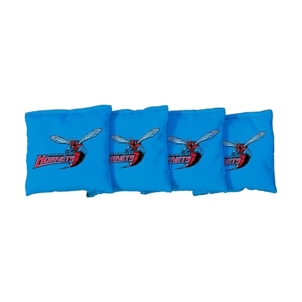slide 2 of 3, Delaware State DSU Hornets Blue Cornhole Bags All-Weather Resin Filled
