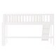 preview thumbnail 12 of 24, White Twin Low Loft Bed with Removable Slide and Vertical Ladder