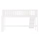 preview thumbnail 12 of 11, White Twin Size Wood Low Loft Bed with Ladder and Slide for Kids, Boys and Girls