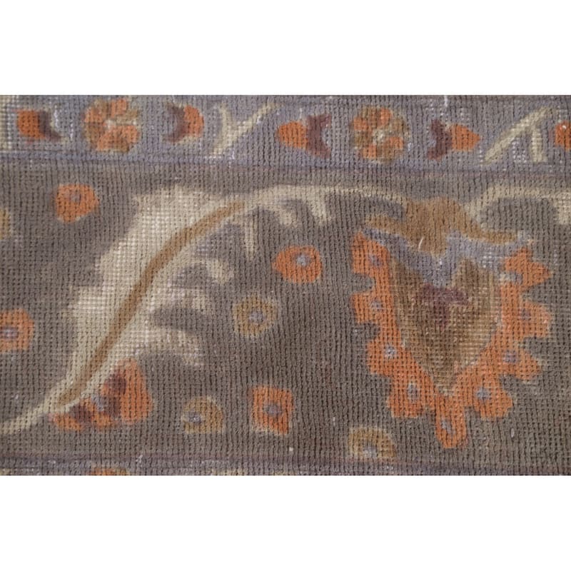 Over-Dyed Tabriz Persian Vintage Area Rug Handmade Wool Carpet - 8'10"x 11'2"