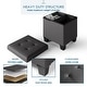 preview thumbnail 112 of 192, Empyrean Tuffted Folding Foot Rest Storage Ottoman Bench with Storage Bins