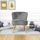 preview thumbnail 6 of 33, Avenue Greene Eden Boucle Kids Accent Chair with Natural Legs