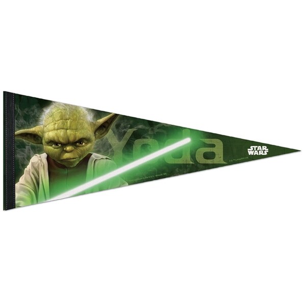 Star Wars Yoda 12 X 30 Premium Pennant