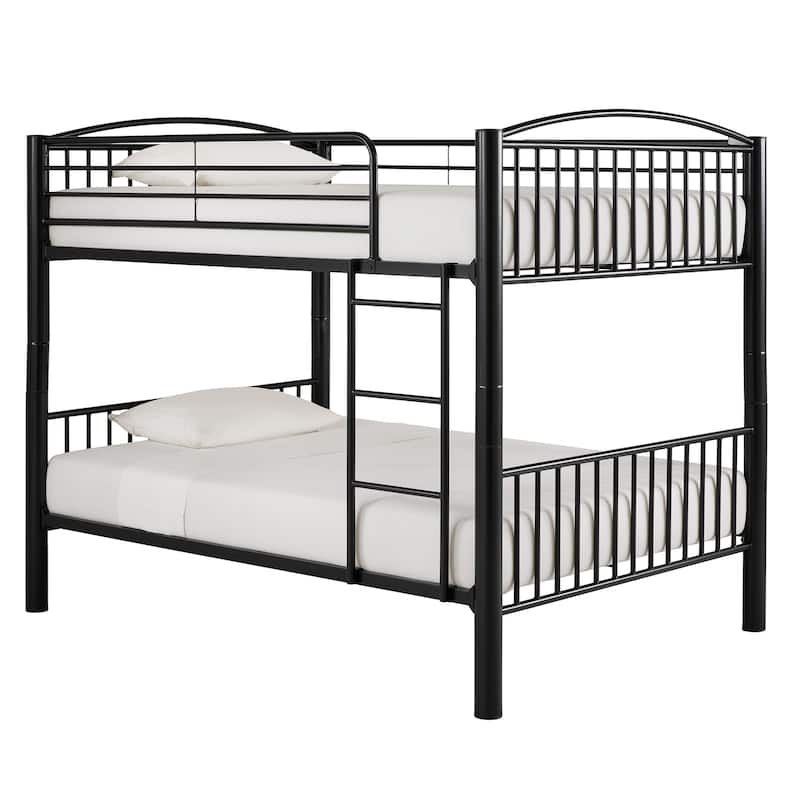 Calexico VersaFlex Metal Bunk Bed by iNSPIRE Q Junior - Convertible Full over Full - Black
