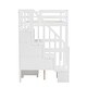 preview thumbnail 14 of 32, Twin Size Loft Bed Frame with Built-in Desk and Double Storage Drawers