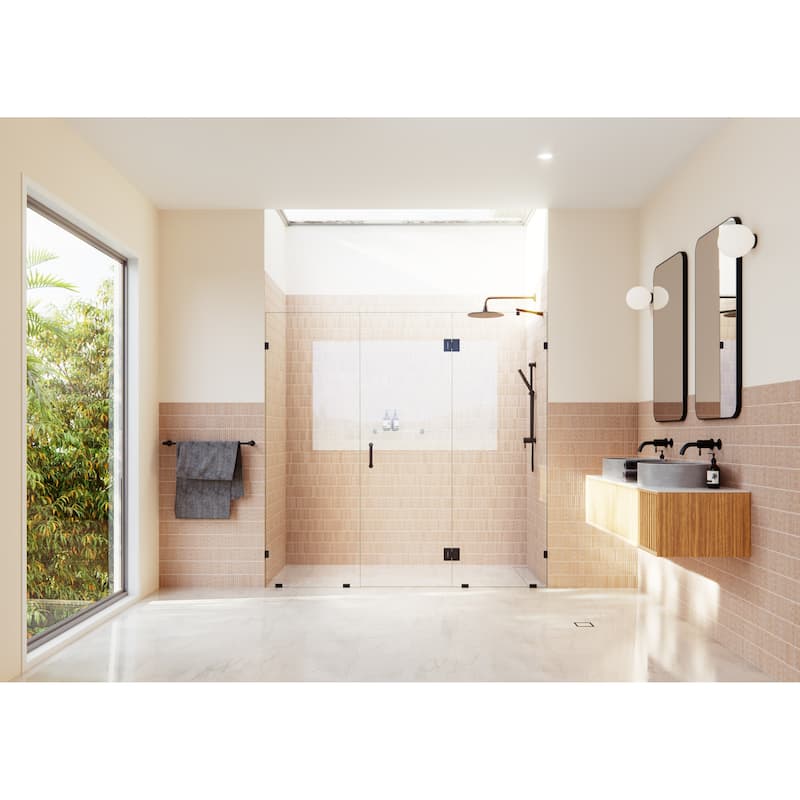 Glass Warehouse GHF-83 Stellar 78" High x 83" Wide Hinged Frameless