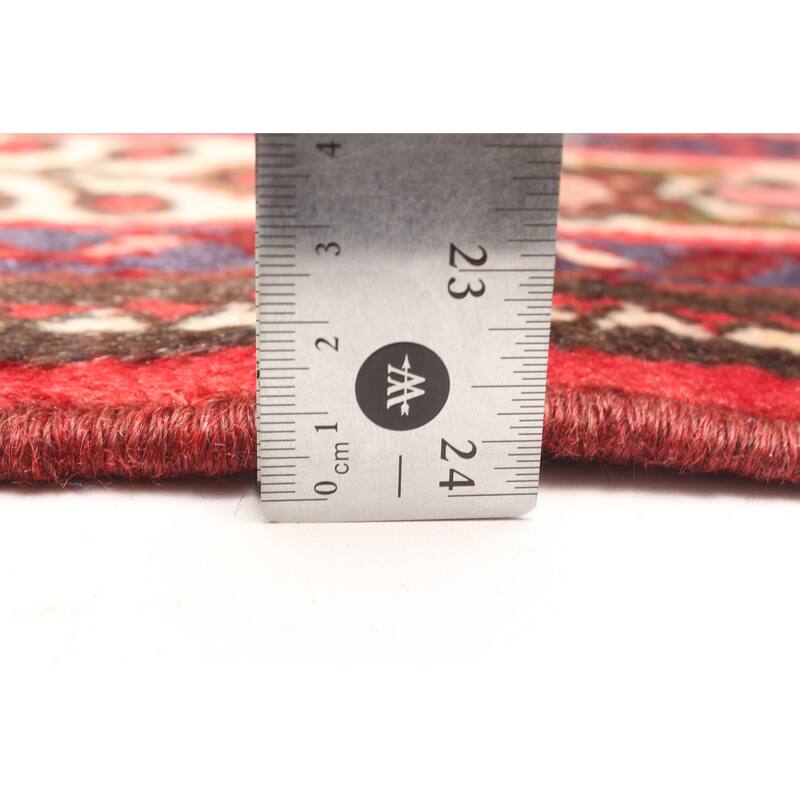 ECARPETGALLERY Hand-knotted Andelz Red Wool Rug - 3'6 x 4'11