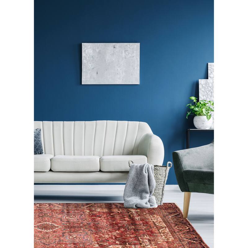 ECARPETGALLERY Hand-knotted Sarabi Red Wool Rug - 7'6 x 11'3