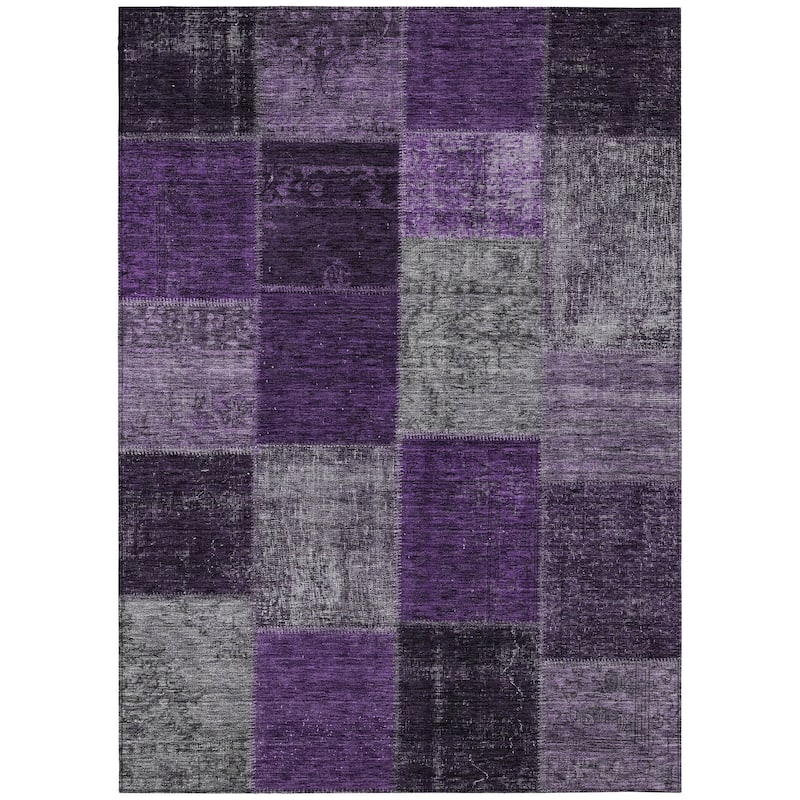 Machine Washable Indoor/ Outdoor Chantille Vintage Oriental Rug