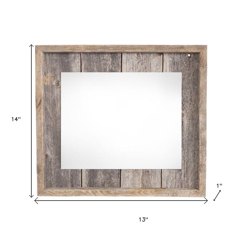 HomeRoots 8" x 10" Gray Solid Wood Tabletop Picture Frame