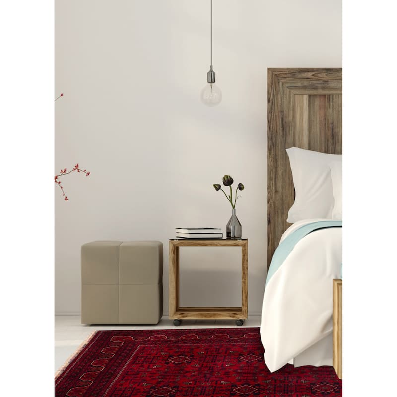 ECARPETGALLERY Hand-knotted Finest Khal Mohammadi Red Wool Rug - 5'0 x 6'6