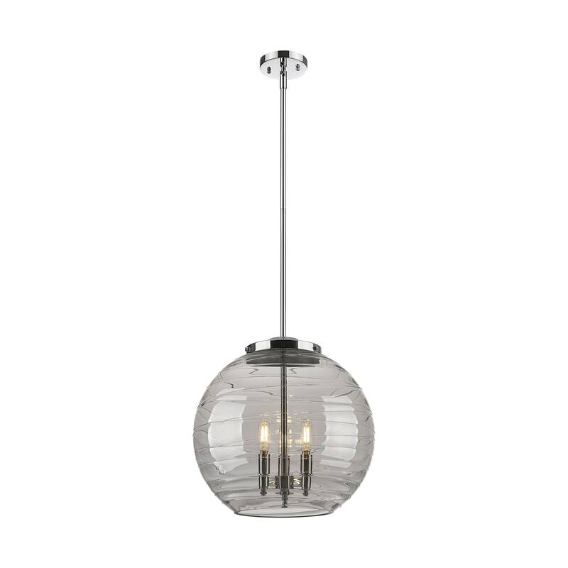 Innovations Lighting 221-3S-18-16 Athens Pendant Athens Deco Swirl 3