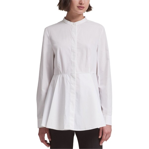 peplum white blouse