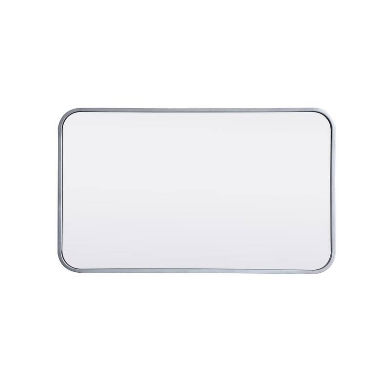 Ezra Soft Corner Metal Rectangular Mirror