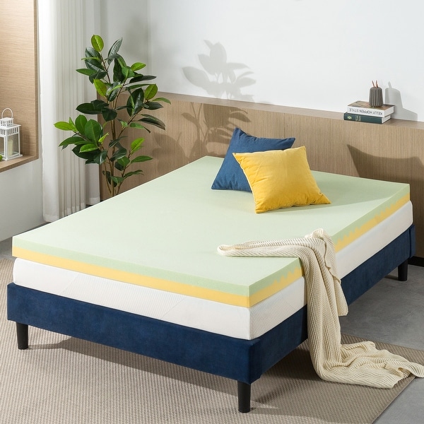 Priage by ZINUS 4 Inch Green Tea TorsoTec Memory Foam Mattress