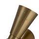 preview thumbnail 23 of 25, Rennnsan 2-Light Modern Industrial Cone Vanity Light in Brass/ Nickel