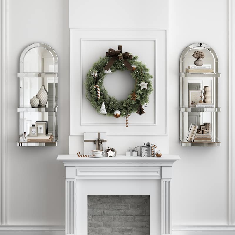 Mirrored Shelves 3- Tier