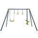 preview thumbnail 10 of 8, Gymax 440 lbs Swing Set 3-in-1 Kids Swing Stand w/ Swing Gym Rings