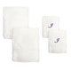 preview thumbnail 17 of 27, Sweet Kids 2-piece White Turkish Cotton Bath and Hand Towel Set with Lavender Purple Monogrammed Initial white/purple i