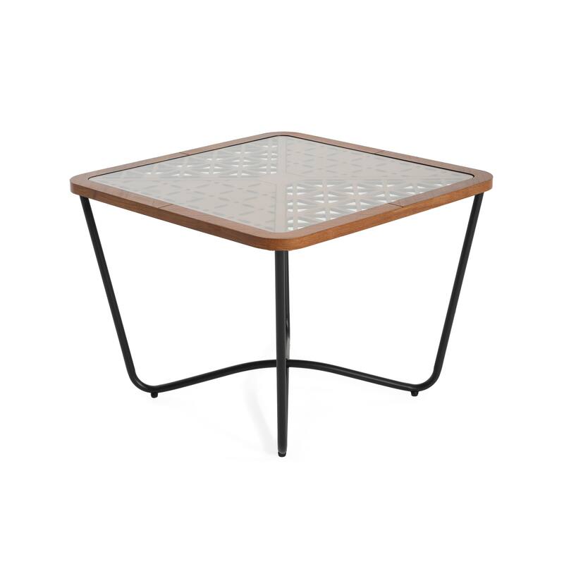 Christopher Knight Home - Ashton Modern Square Coffee Table with Glass Top