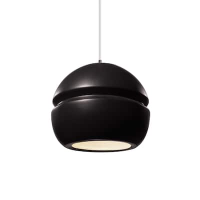 Carson Carrington Sallebacka 1-light Small Pendant - Brushed Nickel, Carbon Matte Black, White