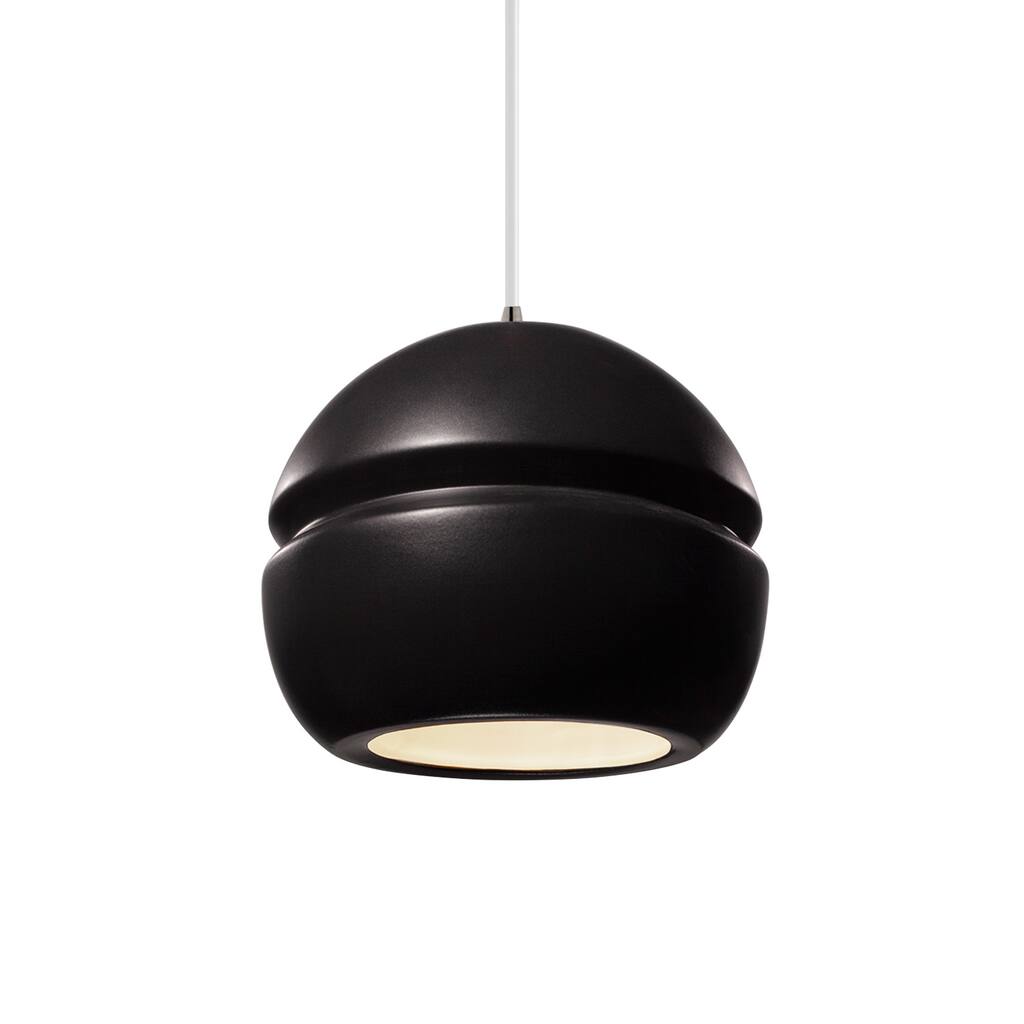 Carson Carrington Sallebacka 1-light Small Pendant - Brushed Nickel, Carbon Matte Black, White