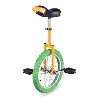 New In & Out Door Chrome colored 16" Unicycle Cycling 